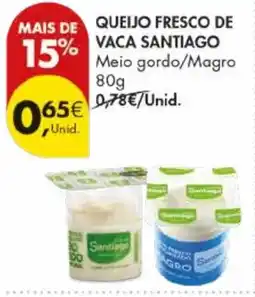 Pingo Doce Queijo fresco de vaca santiago promoção