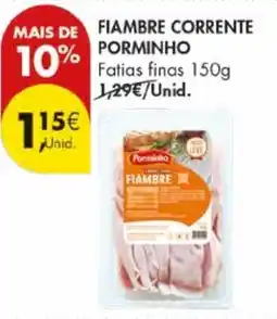 Pingo Doce Fiambre corrente porminho promoção