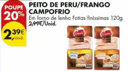 Pingo Doce Peito de peru/frango campofrio promoção