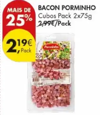 Pingo Doce Bacon porminho promoção