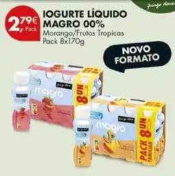Pingo Doce IOGURTE LÍQUIDO magro 00% promoção