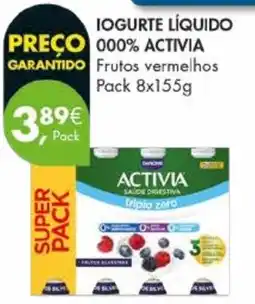 Pingo Doce Iogurte líquido 000% activia promoção