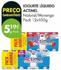 Pingo Doce Iogurte líquido actimel promoção