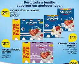 Pingo Doce Iogurte líquido danone promoção