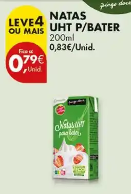 Pingo Doce Natas uht p/bater promoção