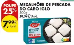 Pingo Doce Medalhões de pescada do cabo iglo promoção