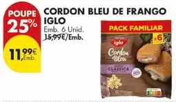 Pingo Doce Cordon bleu de frango iglo promoção