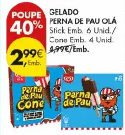 Pingo Doce Gelado perna de pau olá promoção