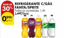 Pingo Doce Refrigerante MAIS DE REFRIGERANTE C/GÁS 30% FANTA/SPRITE fanta/sprite promoção