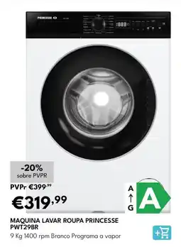 Radio Popular Maquina lavar roupa princesse PWT29BR promoção
