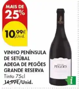 Pingo Doce Vinho península de setúbal adega de pegões grande reserva promoção
