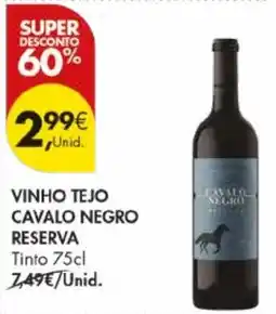 Pingo Doce Vinho tejo cavalo negro reserva tinto promoção