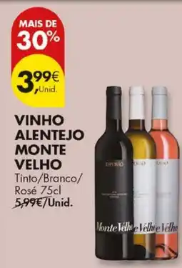 Pingo Doce Vinho alentejo monte velho promoção