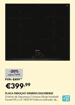 Radio Popular Placa induçao siemens EH631BEB6E promoção