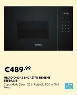 Radio Popular Micro ondas encastre siemens BE555LMB1 promoção