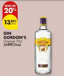 Pingo Doce Gin gordon's original promoção