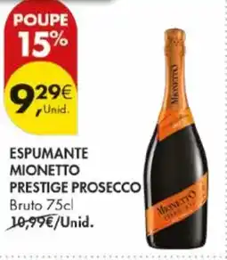 Pingo Doce Espumante mionetto prestige prosecco bruto promoção