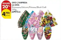 Pingo Doce Ovo c/surpresa la luisa promoção