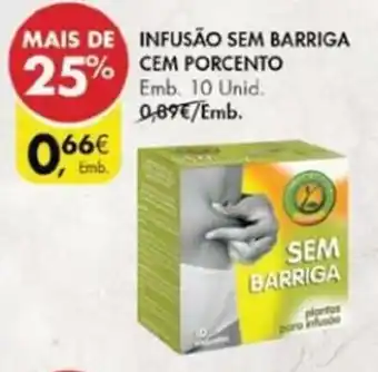 Pingo Doce Infusão Sem Barriga Cem Porcento 10 unid promoção