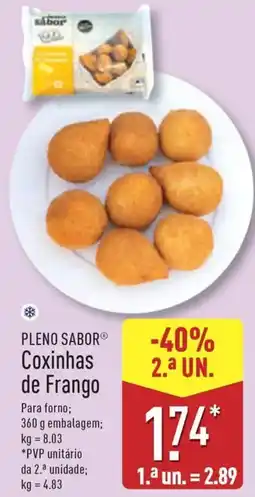 ALDI PLENO SABOR Coxinhas de Frango promoção