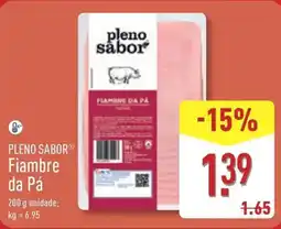 ALDI PLENO SABOR Fiambre da Pá promoção