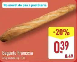 ALDI Baguete Francesa promoção