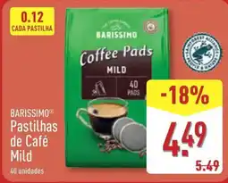 ALDI BARISSIMO Pastilhas de Café Mild promoção
