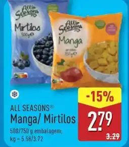 ALDI ALL SEASONS Manga/ Mirtilos promoção