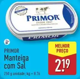 ALDI PRIMOR Manteiga com Sal promoção