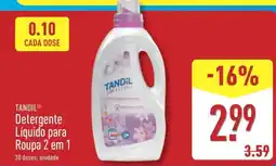 ALDI TANDIL Detergente Líquido para Roupa 2 em 1 promoção