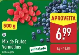 ALDI Mix de Frutos Vermelhos promoção