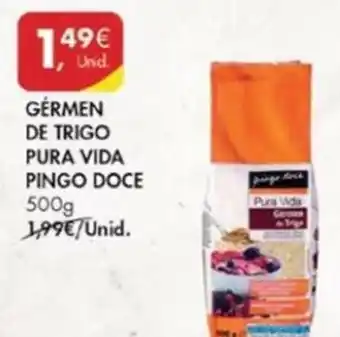 Pingo Doce Gérmen de Trigo Pura Vida Pingo Doce 500g promoção
