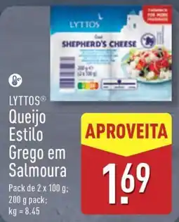 ALDI LYTTOS Queijo Estilo Grego em Salmoura promoção