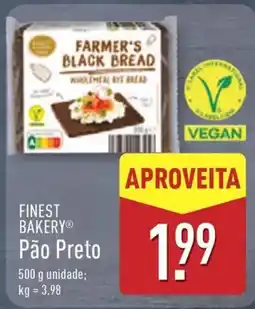 ALDI FINEST BAKERY Pão Preto promoção