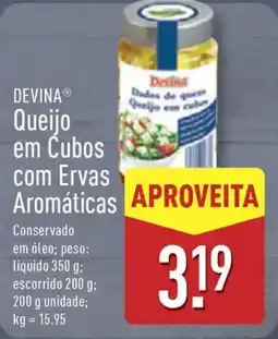 ALDI DEVINA Queijo em Cubos com Ervas Aromáticas promoção