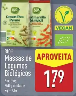 ALDI BIO Massas de Legumes Biológicos promoção