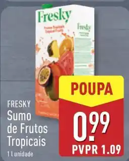 ALDI FRESKY Sumo de Frutos Tropicais promoção