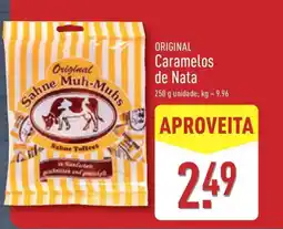 ALDI ORIGINAL Caramelos de Nata promoção