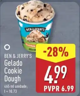 ALDI BEN & JERRY'S Gelado Cookie Dough promoção