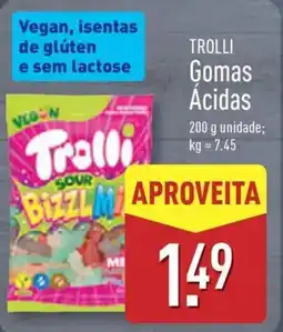 ALDI TROLLI Gomas Acidas promoção