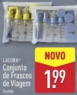 ALDI LACURA Conjunto de Frascos de Viagem promoção