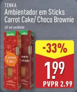 ALDI TENKA Ambientador em Sticks Carrot Cake/ Choco Brownie promoção