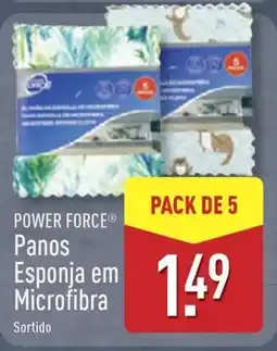 ALDI POWER FORCE Panos Esponja em Microfibra promoção