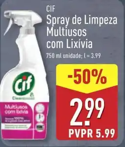ALDI CIF Spray de Limpeza Multiusos com Lixívia promoção