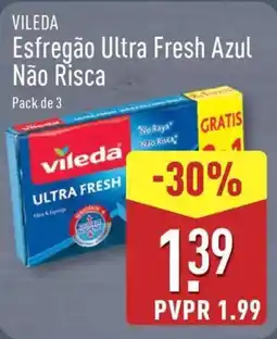 ALDI VILEDA Esfregão Ultra Fresh Azul Não Risca promoção