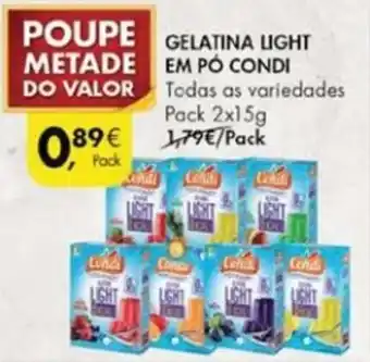 Gelatina Light em Pó Condi 2x15g