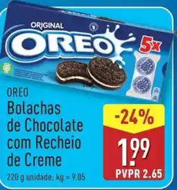 ALDI OREO Bolachas de Chocolate com Recheio de Creme promoção