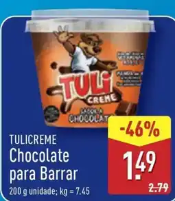 ALDI TULICREME Chocolate para Barrar promoção