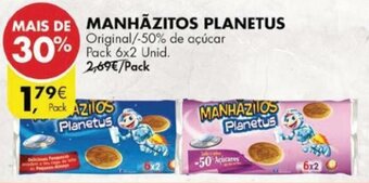 Pingo Doce Manhãzitos Planetus 6x2 Unid promoção