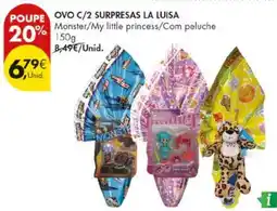Pingo Doce Ovo c/2 surpresas la luisa promoção